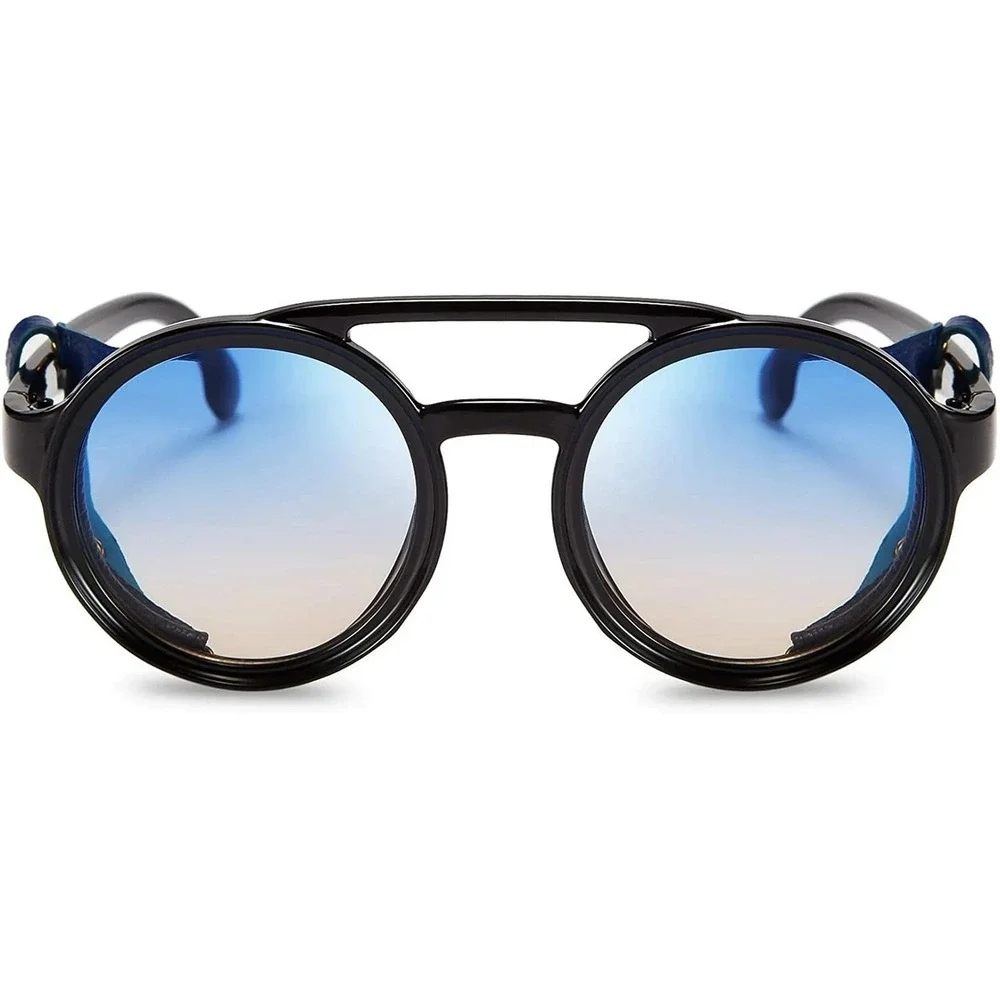 Sunglasses‎ Round Side Shield Hipster Designer Cyber Shades Hip Hop Dust Protect